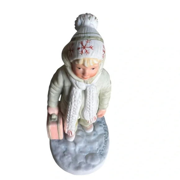 Frances Hook "All Bundled Up" signed by Barbara Hook Figurine dated 1982 - Picture 6 of 14